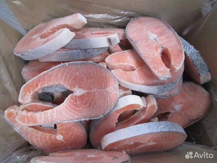 Стейк лосося свежемороженый