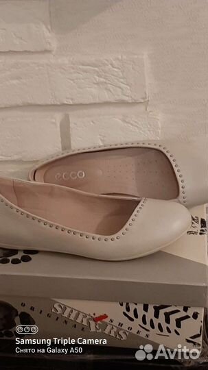 Балетки натуральная кожа 38.5