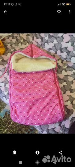 Конверт на овчине,для девочки