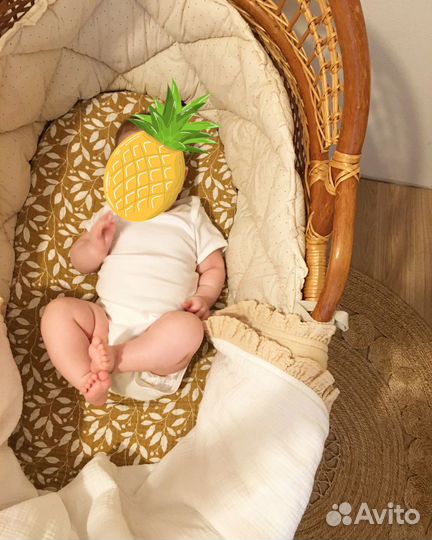 Люлька плетёная, колыбель