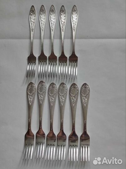 Ложки вилки мельхиор мнц СССР советские рмз