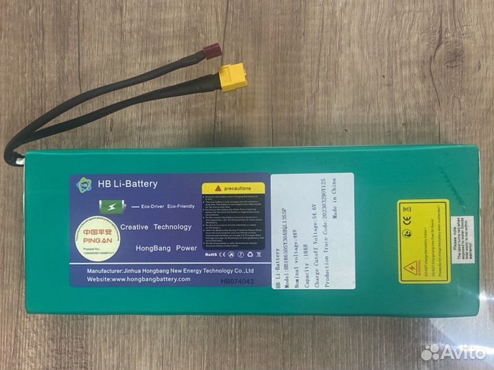 Аккумуляторная батарея 48 v 18 AH Kugoo M