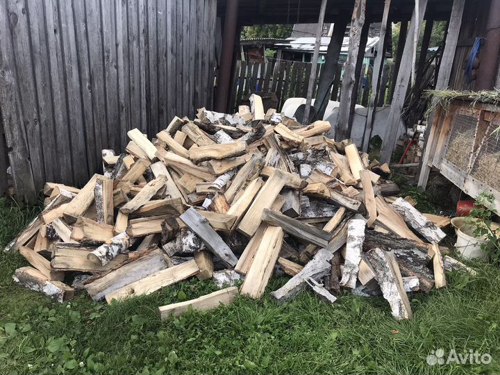 Дрова березовые сухие колотые