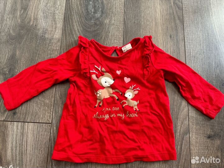 Новогодние вещи на девочку 3-6 месяцев