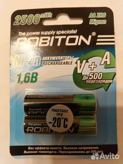 Аккумулятор NI-Zn 1,6 вольт