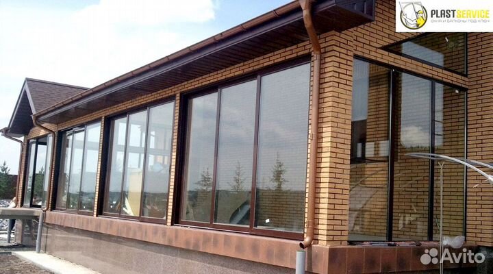 Пластиковые окна Rehau, остекление террас, беседок