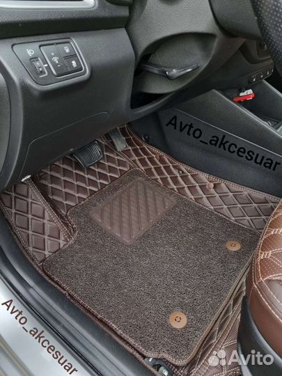 Чехлы Hyundai Solaris - Kia Rio - LADA Vesta Корич