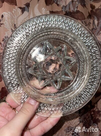 Стеклянная масленка СССР