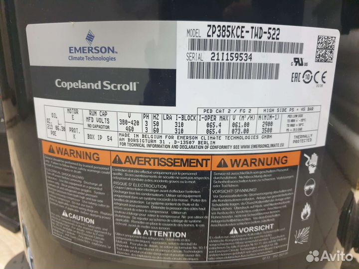 Компрессор zp385kce-twd-522