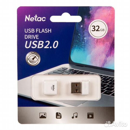 Флеш-накопитель (флешка) 32Gb Netac USB 2.0 NT03U1