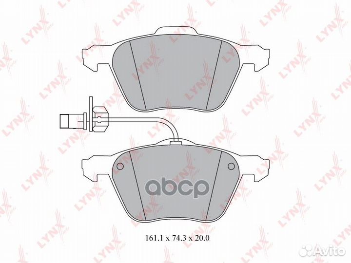 Колодки тормозные дисковые перед BD8018 LYN