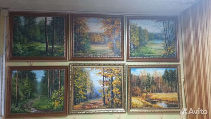 Картина маслом на холсте пейзаж