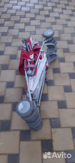 Прогулочная коляска для двойни бу