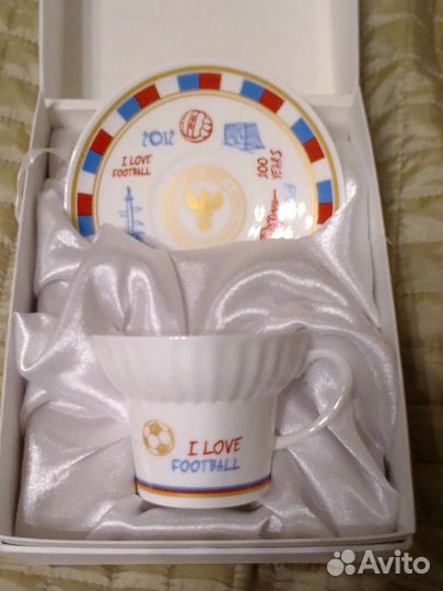 Костяной фарфор. лфз. Кофейная пара