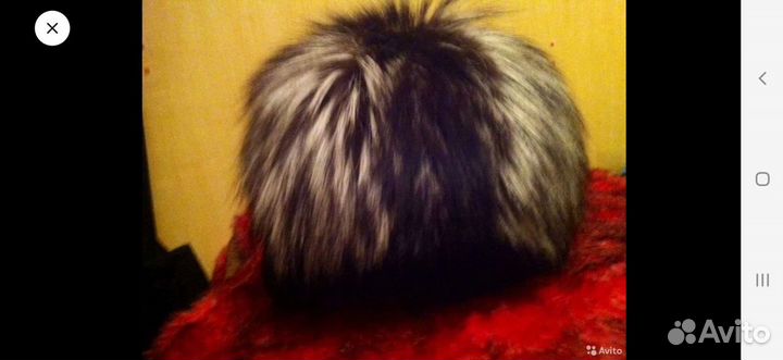 Шапка женская каракуль и чернобурка