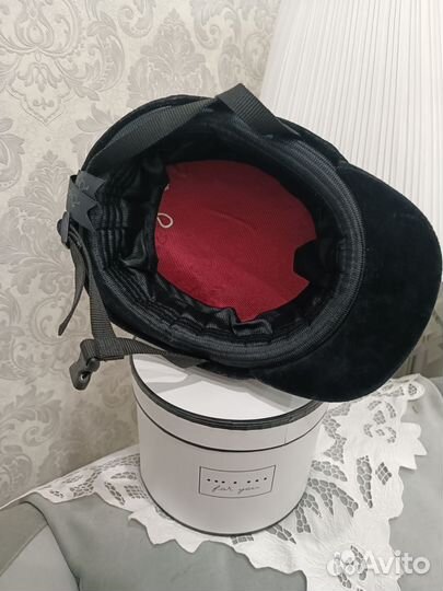 Шлем для конной езды детский бархатный Fouganza