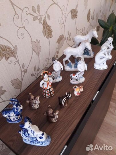 Фарфоровые статуэтки СССР лфз, гжель, дулево