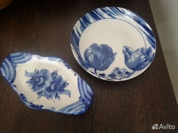 Фарфоровые тарелки СССР разные