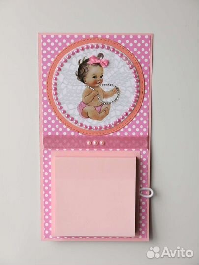 Магнит на холодильник с блоком для записей