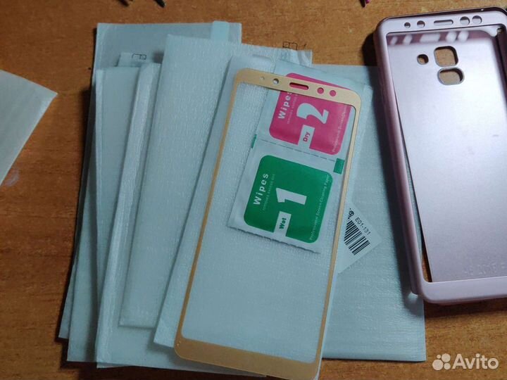 Защитное стекло, чехлы,накладки для Samsung A8 plu