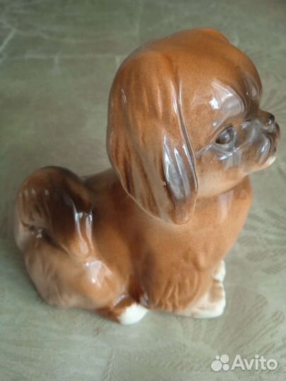 Фарфоровая статуэтка Мопс лфз
