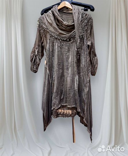 Платье+накидка+шарфик-платок