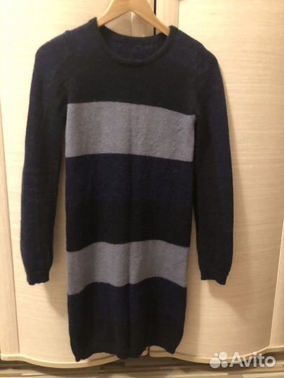 Платье свитер мохер шерсть InWear Martinique синий