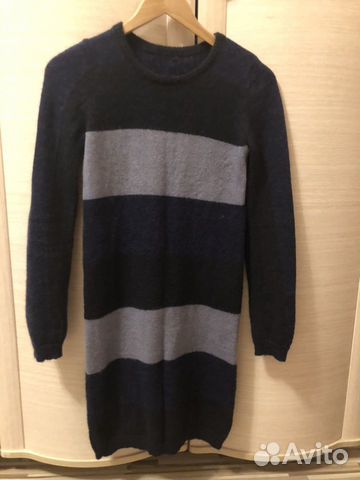 Платье свитер мохер шерсть InWear Martinique синий