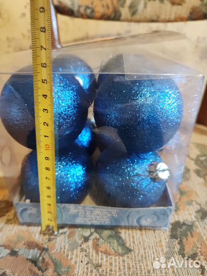 Новогодние шары на елку, д 6 см