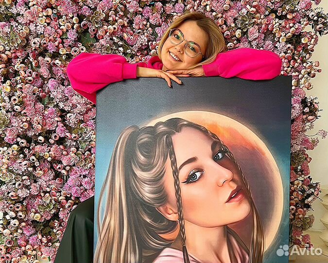 Портрет по фото на холсте Казань