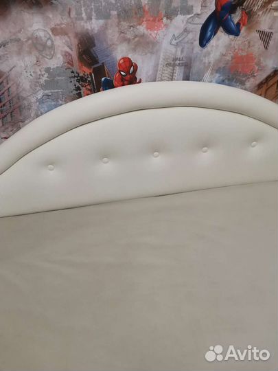 Детская кровать с мягкой спинкой Адель