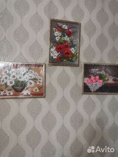 Картины вышитые лентами