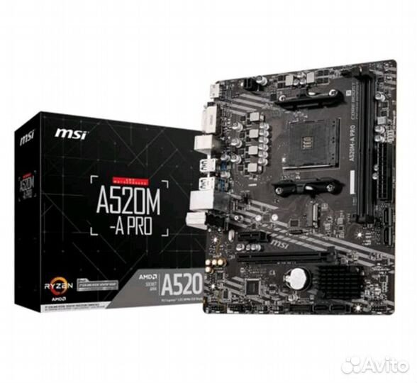 Новая MSI A520m + Ryzen 5 5600G и др