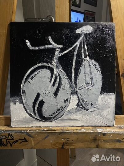 Картина, холст на картоне, масло