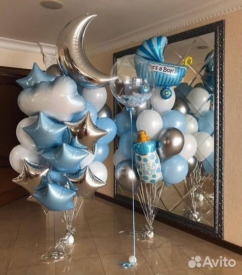 Воздушные гелиевые шары на выписку с доставкой