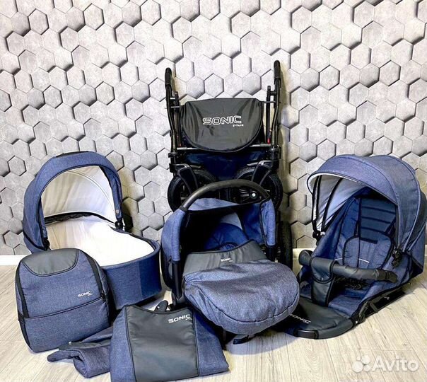 Коляска 3 в 1 Verdi Sonic Plus (Как Новая)