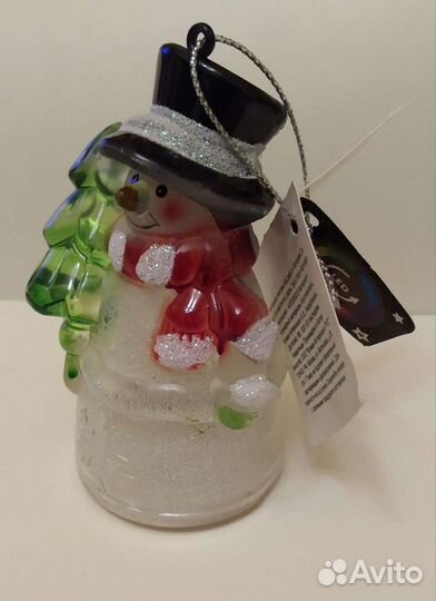 Новогодний светильник Снеговик