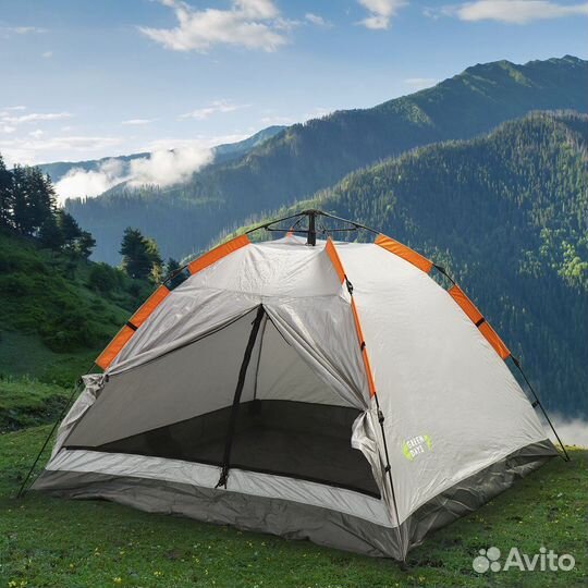 Палатка 3-местная, 200х200х130 см, 1 слой, 1 комн