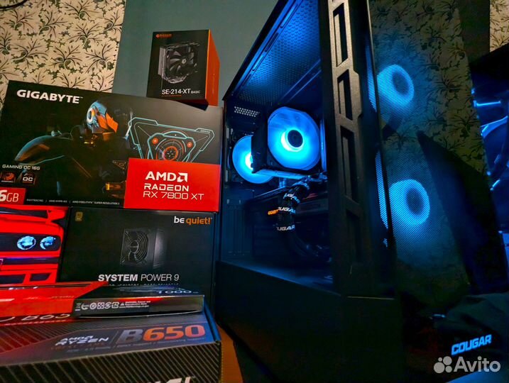 Мощнейший новый игровой пк 7500f и 7800XT (16GB)