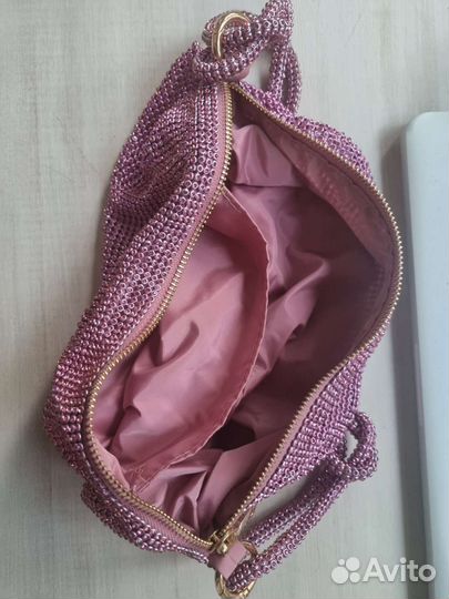 Cумка розовая со стразами