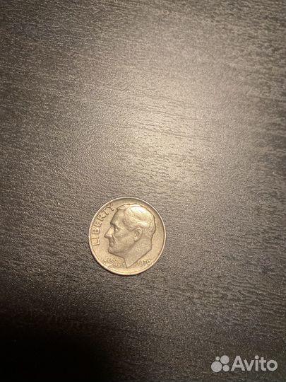 Монеты.liberty ONE dime 1970 Перевертыш