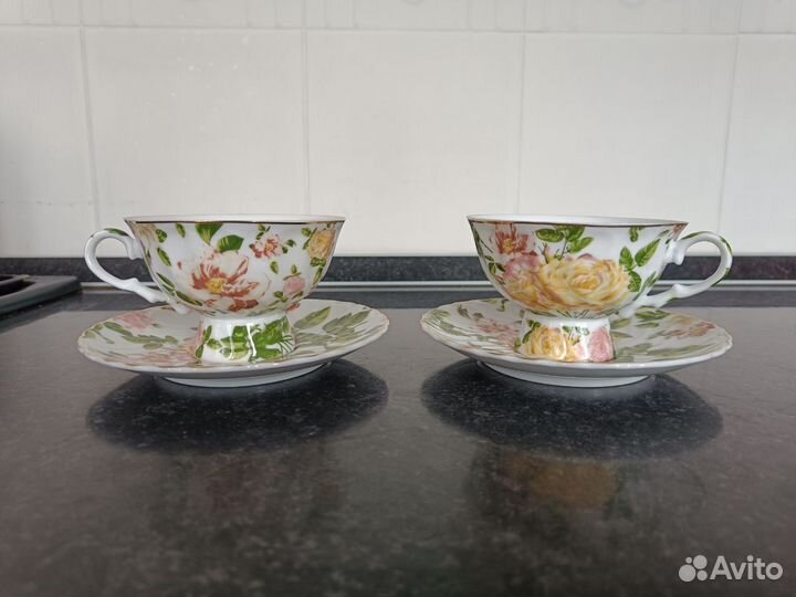 Чайные пары, тортница, конфетница и др