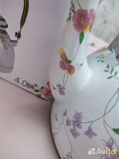 Чайник эмалированный новый