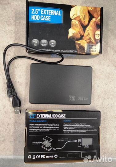 Внешний бокс USB 2.x для hdd 2.5