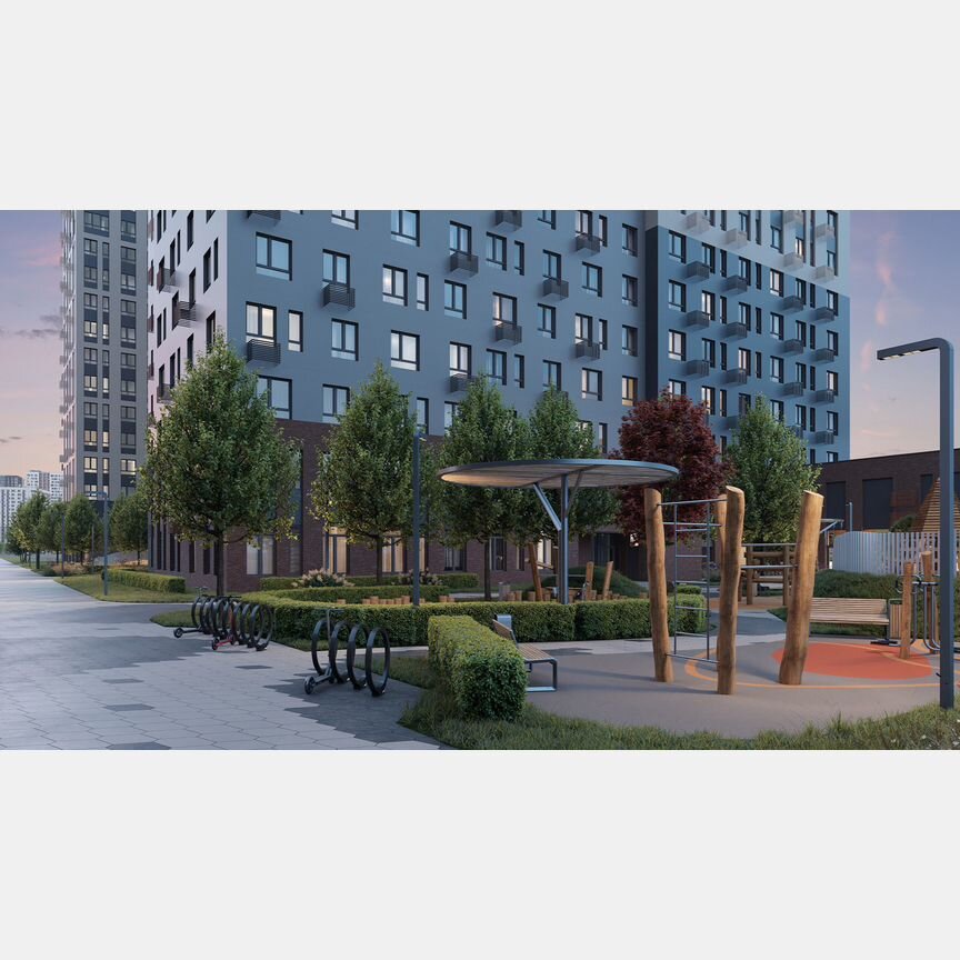 1-к. квартира, 40,3 м², 4/20 эт.