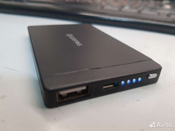 Компактная Внешняя Зарядка Gerffins 2500mAh металл