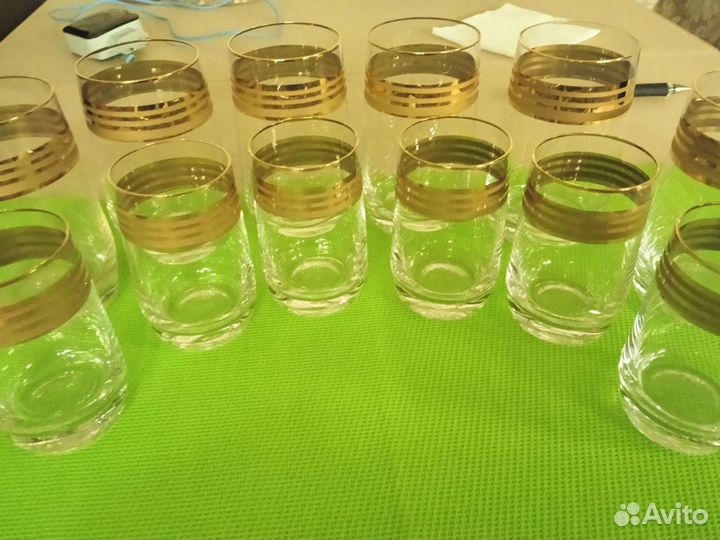 Стопки и стаканчики времён СССР,по 6 шт,новые,прос