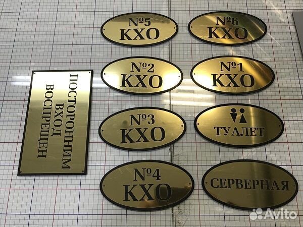 Таблички на дверь