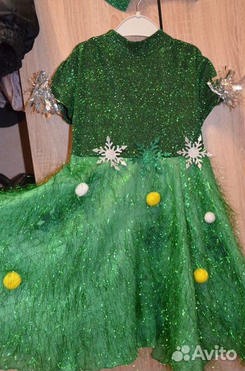 Новогодний костюм елочка 104-110
