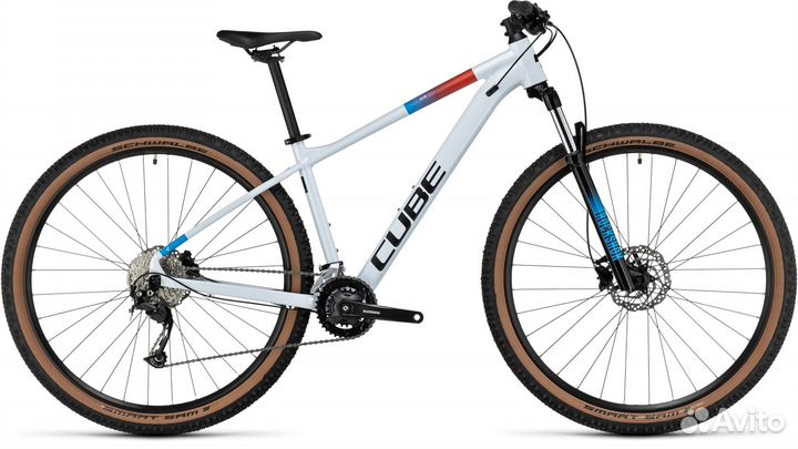 Велосипед cube 2023 Aim SLX whitenbluenred 18